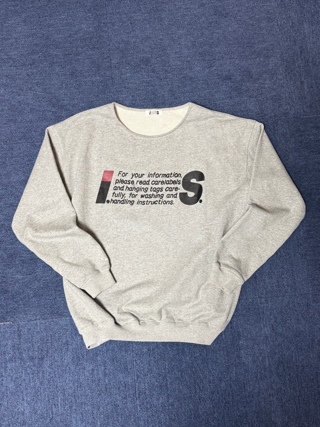 [M] 이세이 미야케 스포츠 맨투맨 그레이 상품이미지1