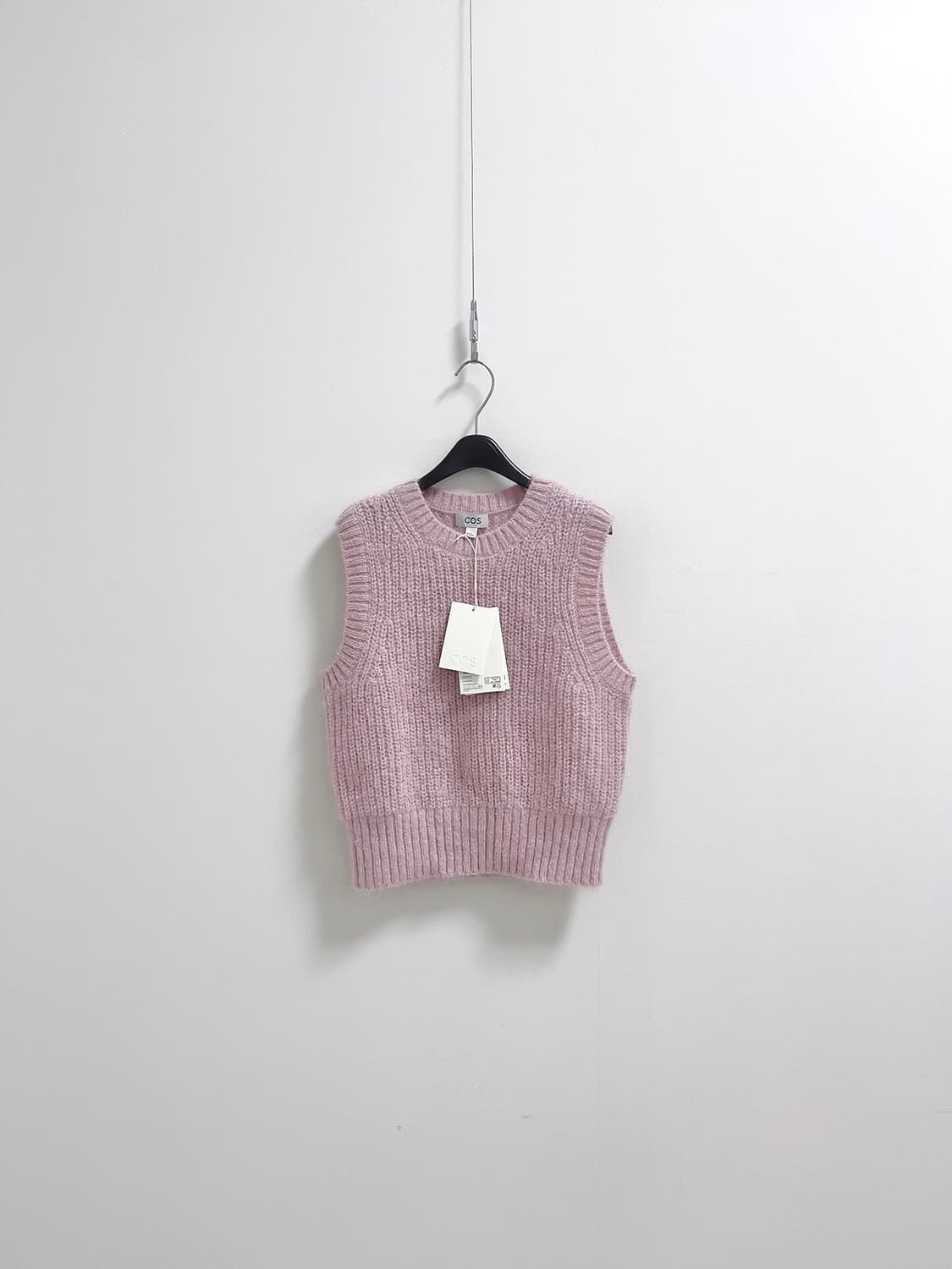 코스 모헤어 니트 베스트 핑크 XS 상품이미지1
