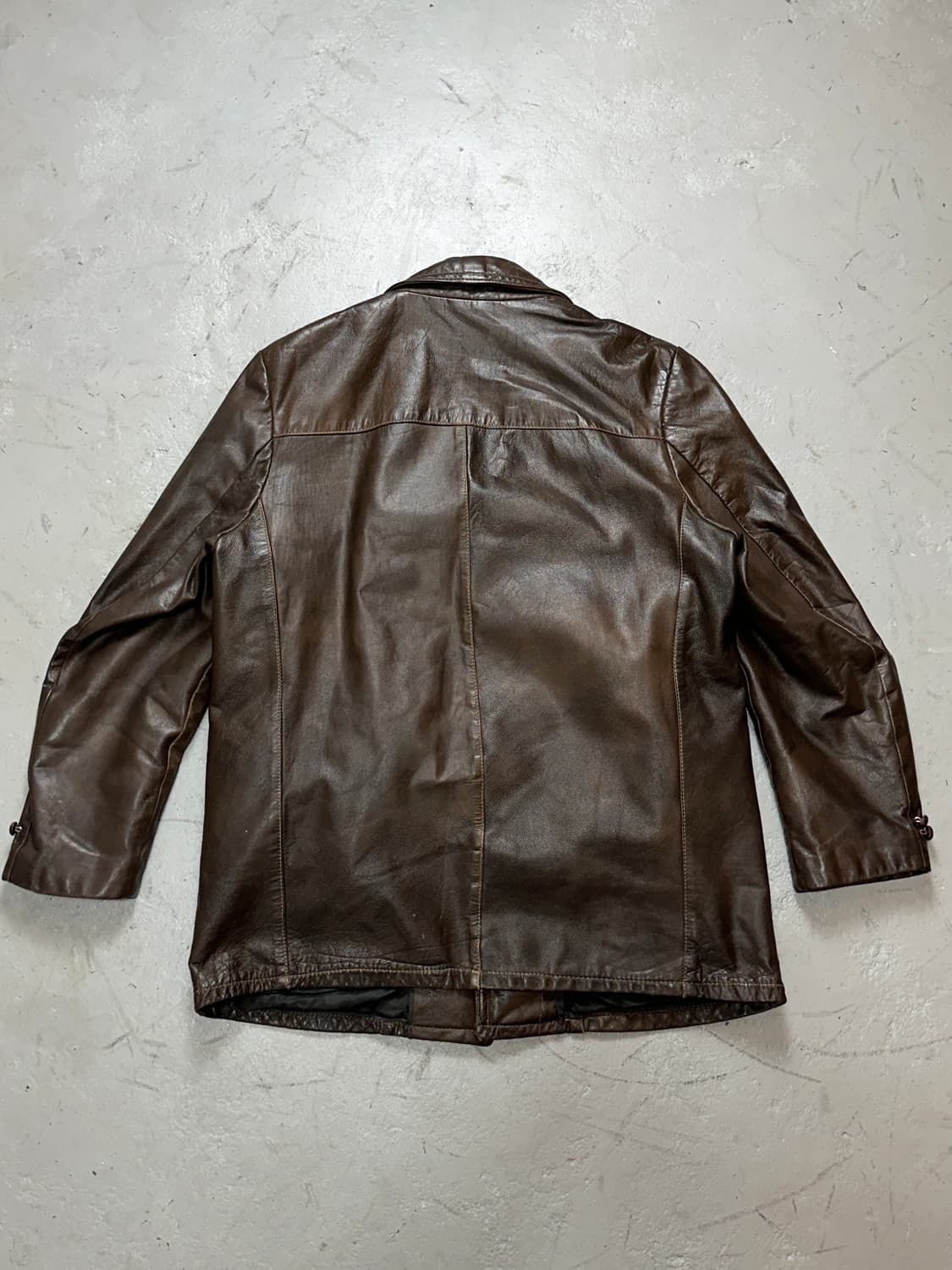 80's 빈티지 시어스 레더 카코트 빈티지 레더 코트 블레이저 상품이미지4