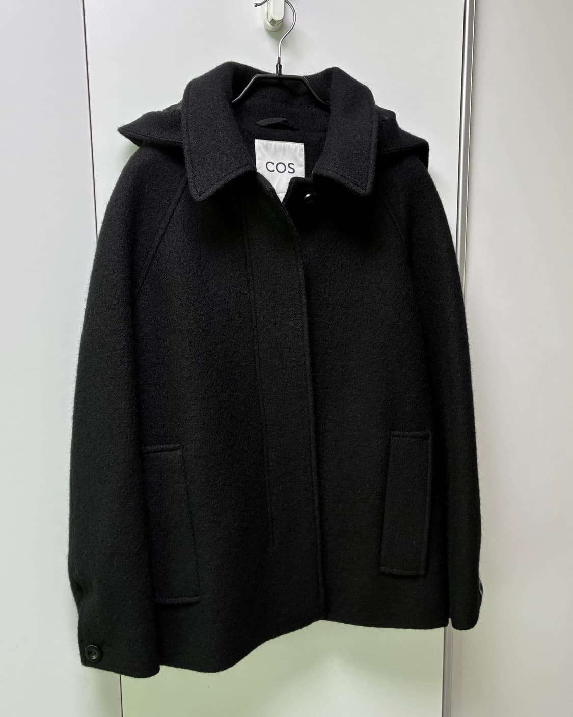 COS 후드 보일드 울 코트 S 상품이미지1