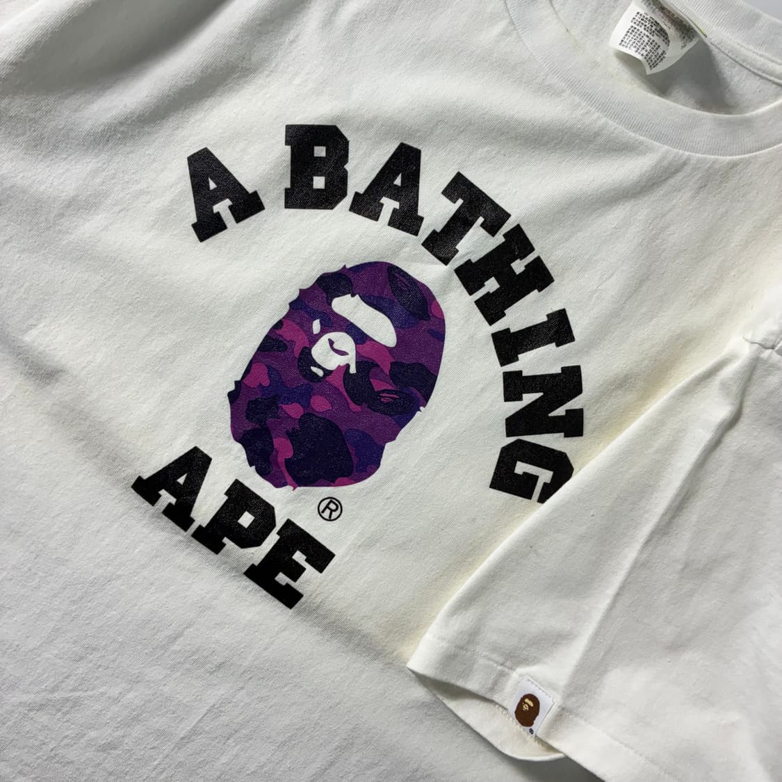 Bape  베이프 시티 카모 컬리지 화이트 반팔 티셔츠  상품이미지3