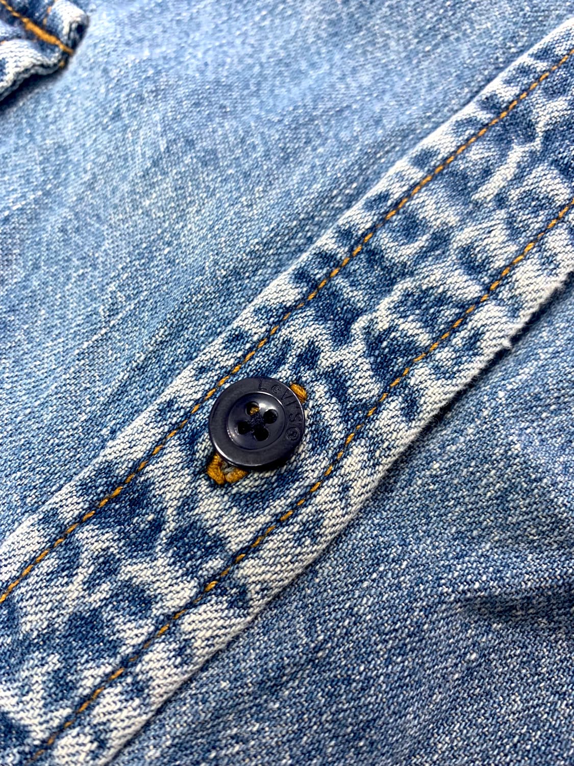 [2XL~] Levis 견장 웨스턴 데님 셔츠 상품이미지4
