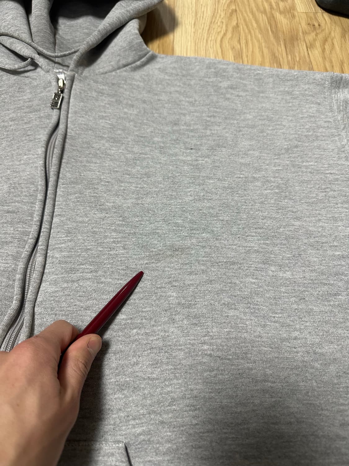 90s 빈티지 러셀 후드집업 그레이 XL 상품이미지10