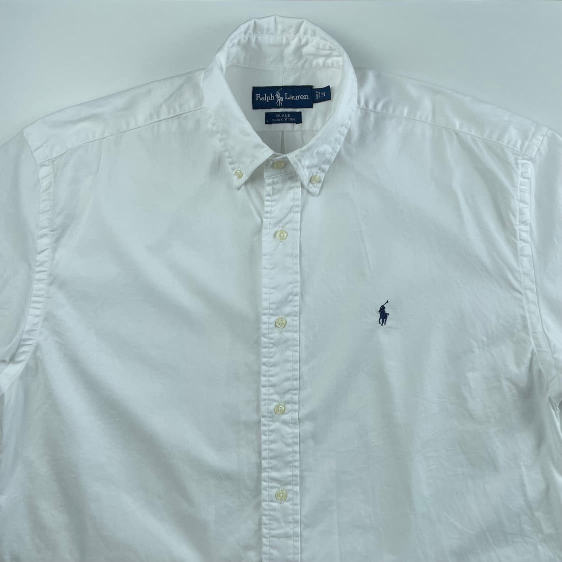 폴로 랄프로렌 옥스포드 화이트 반팔 셔츠 상품이미지2