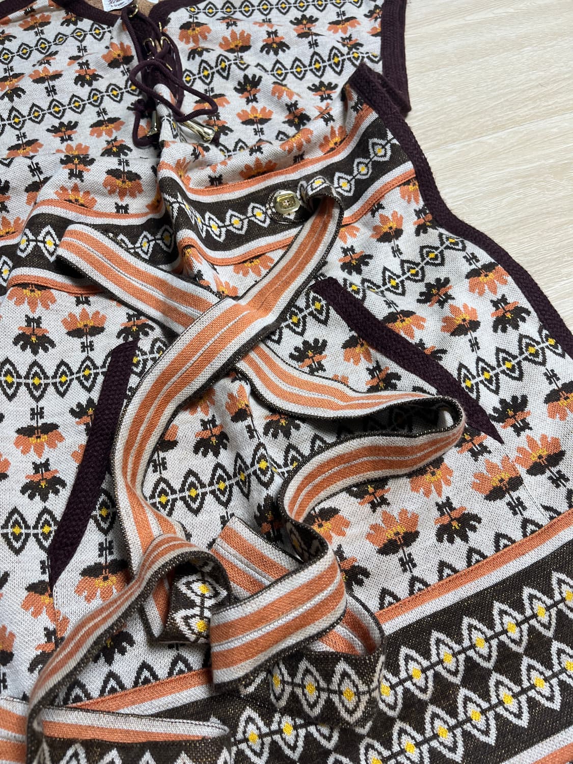 모리 니트 조끼 원피스 상품이미지3