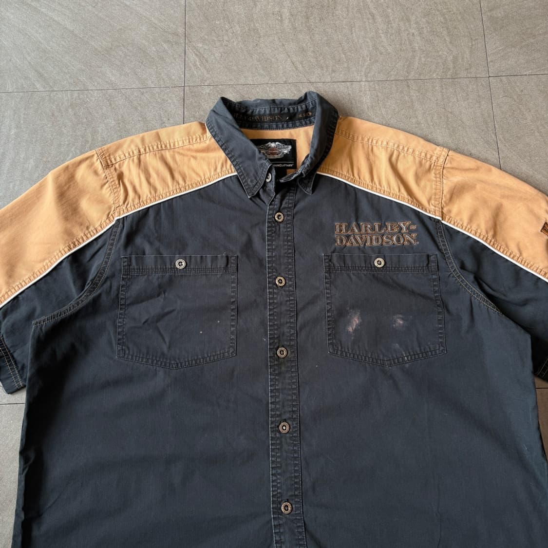 할리데이비슨 정품 블랙 반팔 셔츠 상품이미지3