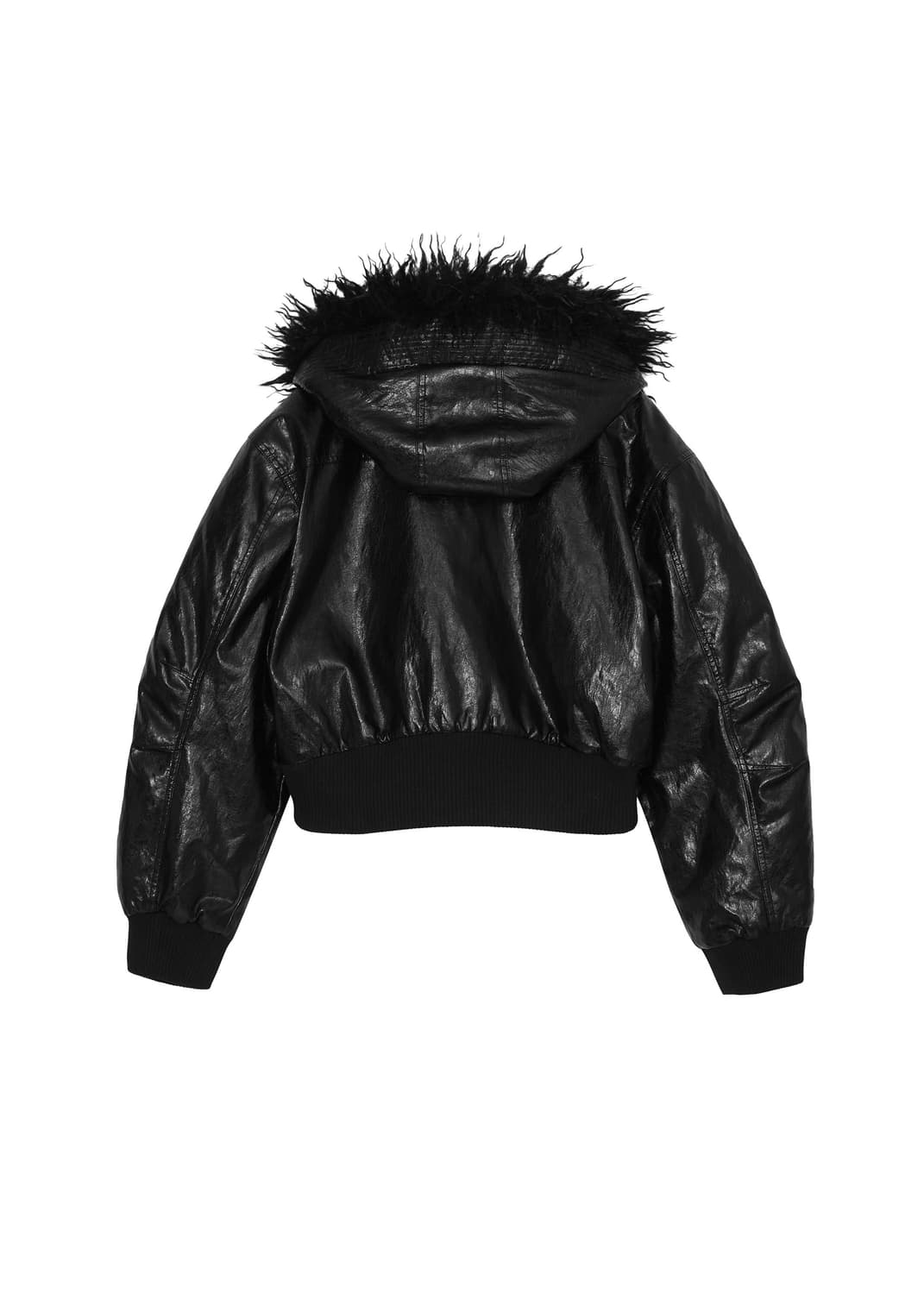 보헤미안서울 레더 퍼 후드 자켓 패딩 상품이미지2