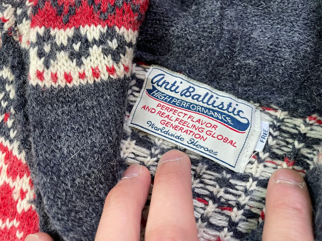 빈티지 노르딕 코위찬 숄카라 니트 가디건 J03774 상품이미지5