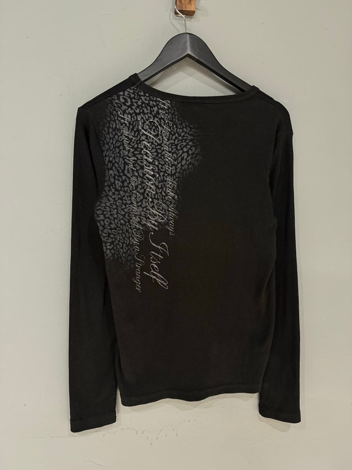 leopard pattern lettering long sleeve 상품이미지6