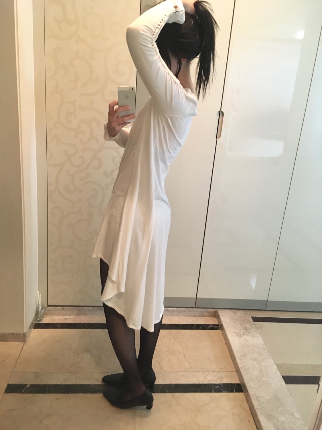 unbalance strap datail design long top 상품이미지1
