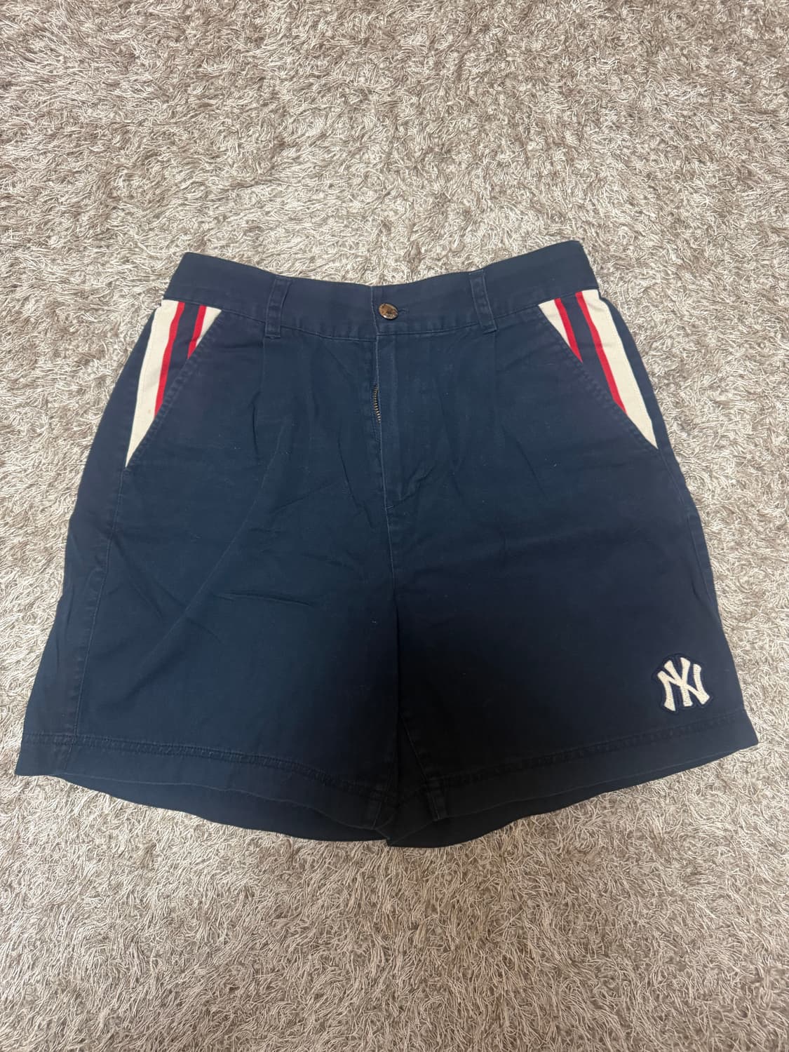 [32] MLB 하프밴딩 반바지 네이비 상품이미지2