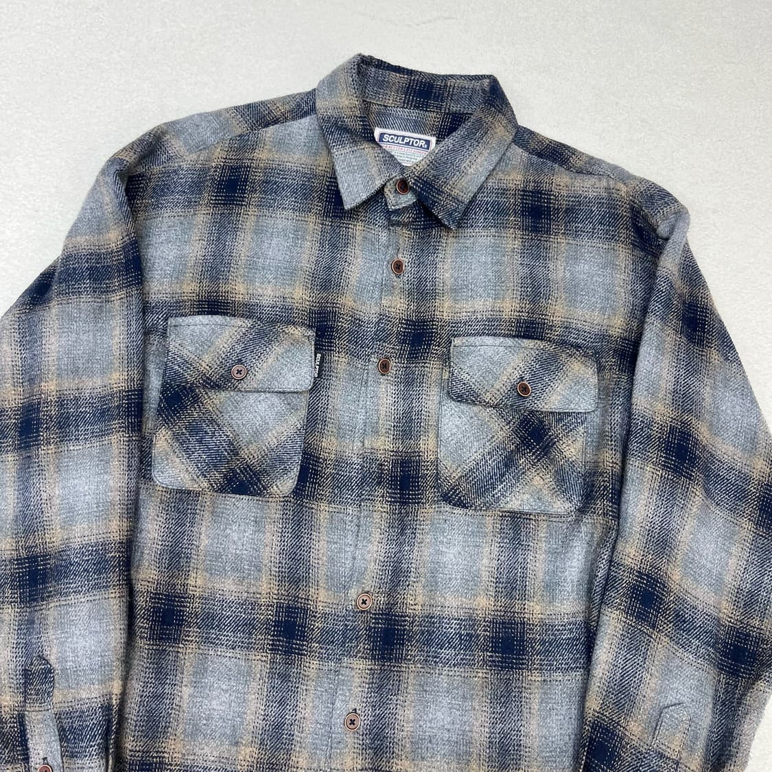 SCULPTOR gray check shirts 상품이미지5
