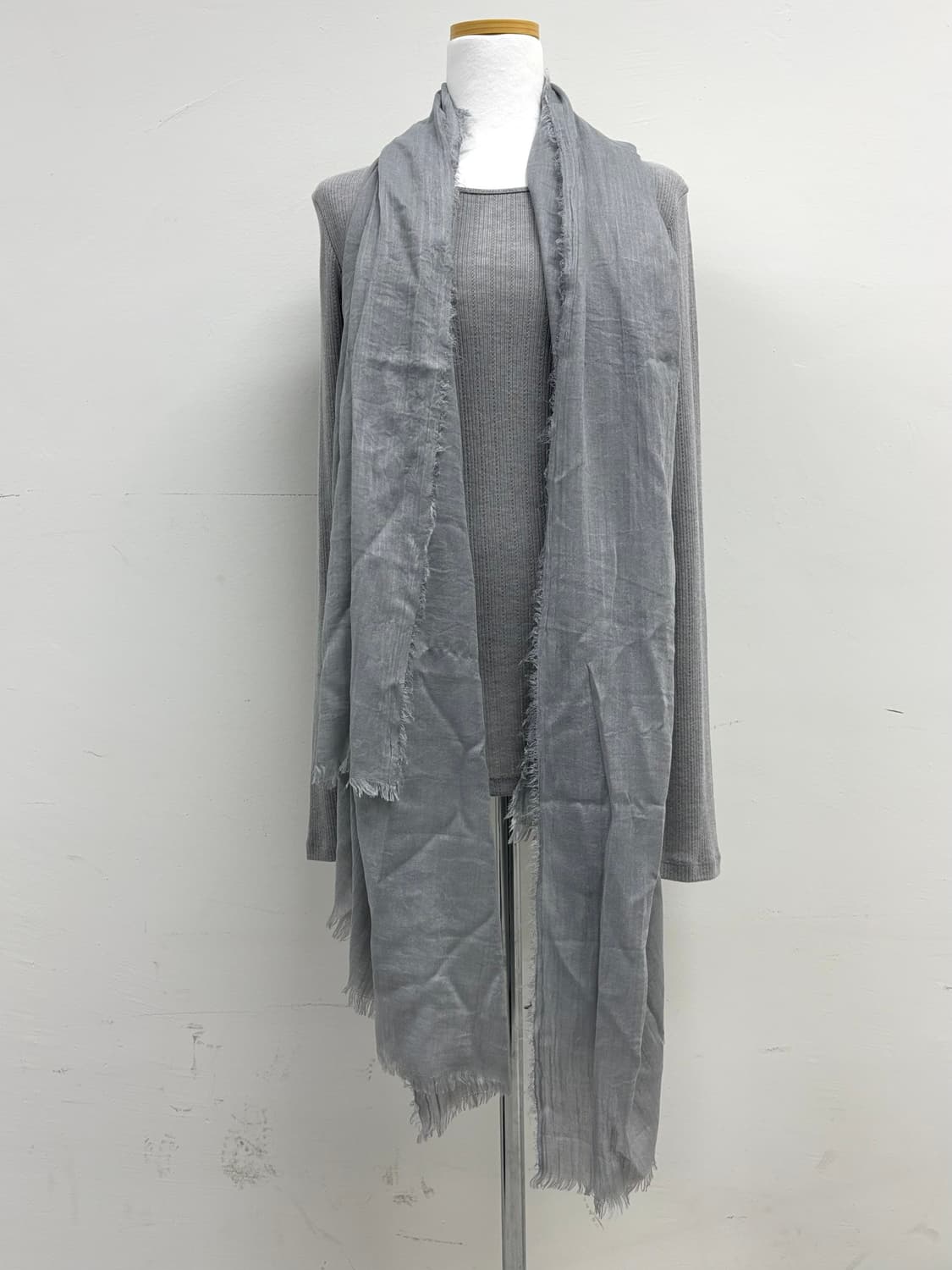 그레이 머플러 목도리 숄 상품이미지1