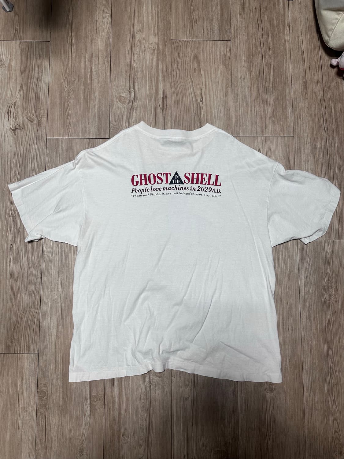 세인트 마이클 x 고스트 인 더 쉘 숏슬리브 티셔츠 화이트 상품이미지6