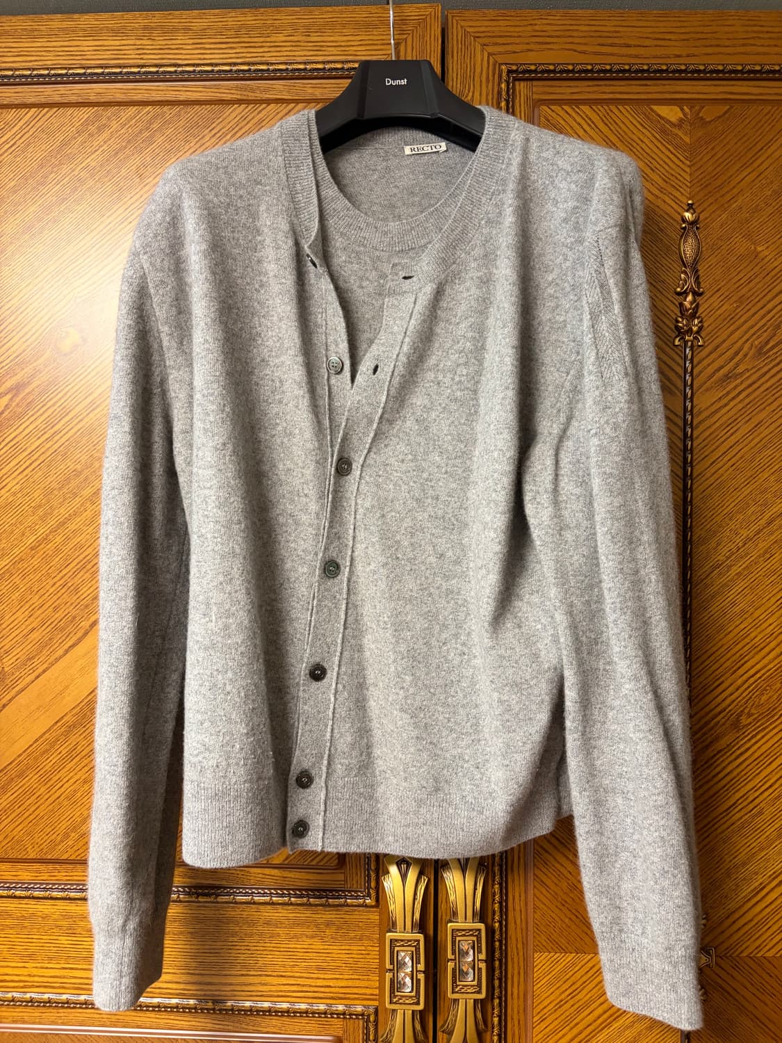 렉토 레이어드 가디건 그레이 L 상품이미지1
