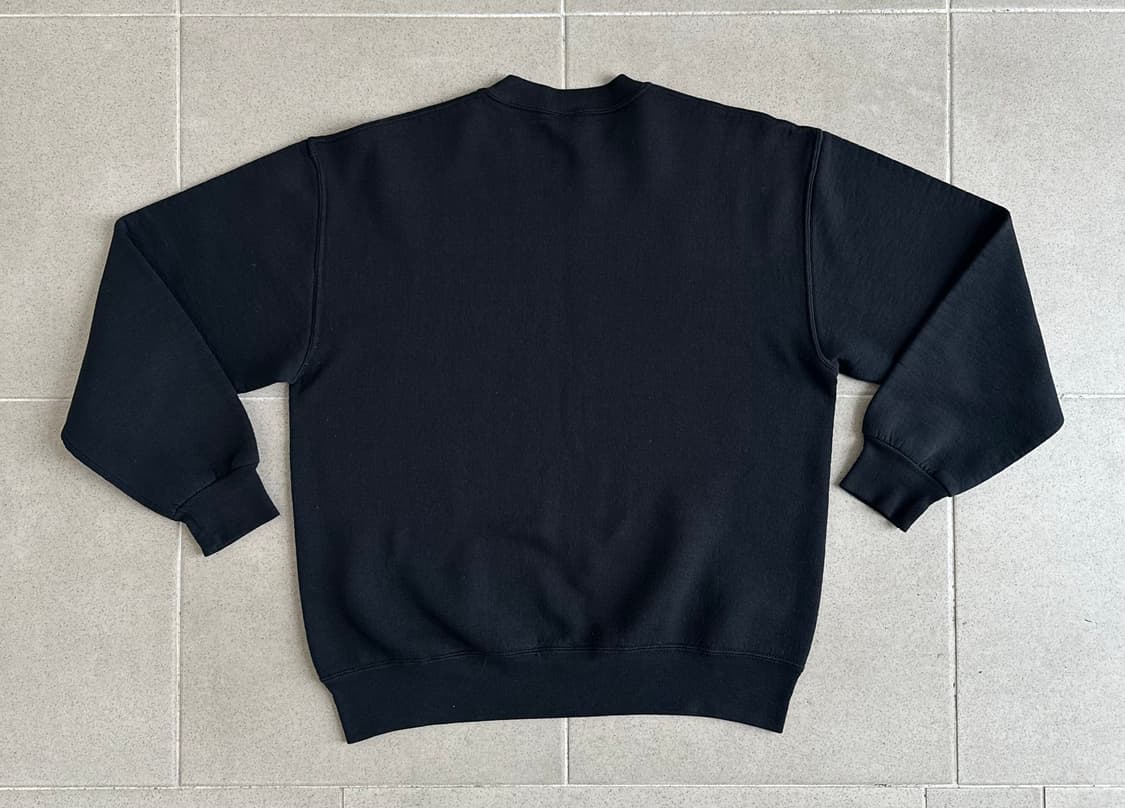 90s 빈티지 러셀 스웻셔츠 블랙 XL USA 상품이미지2