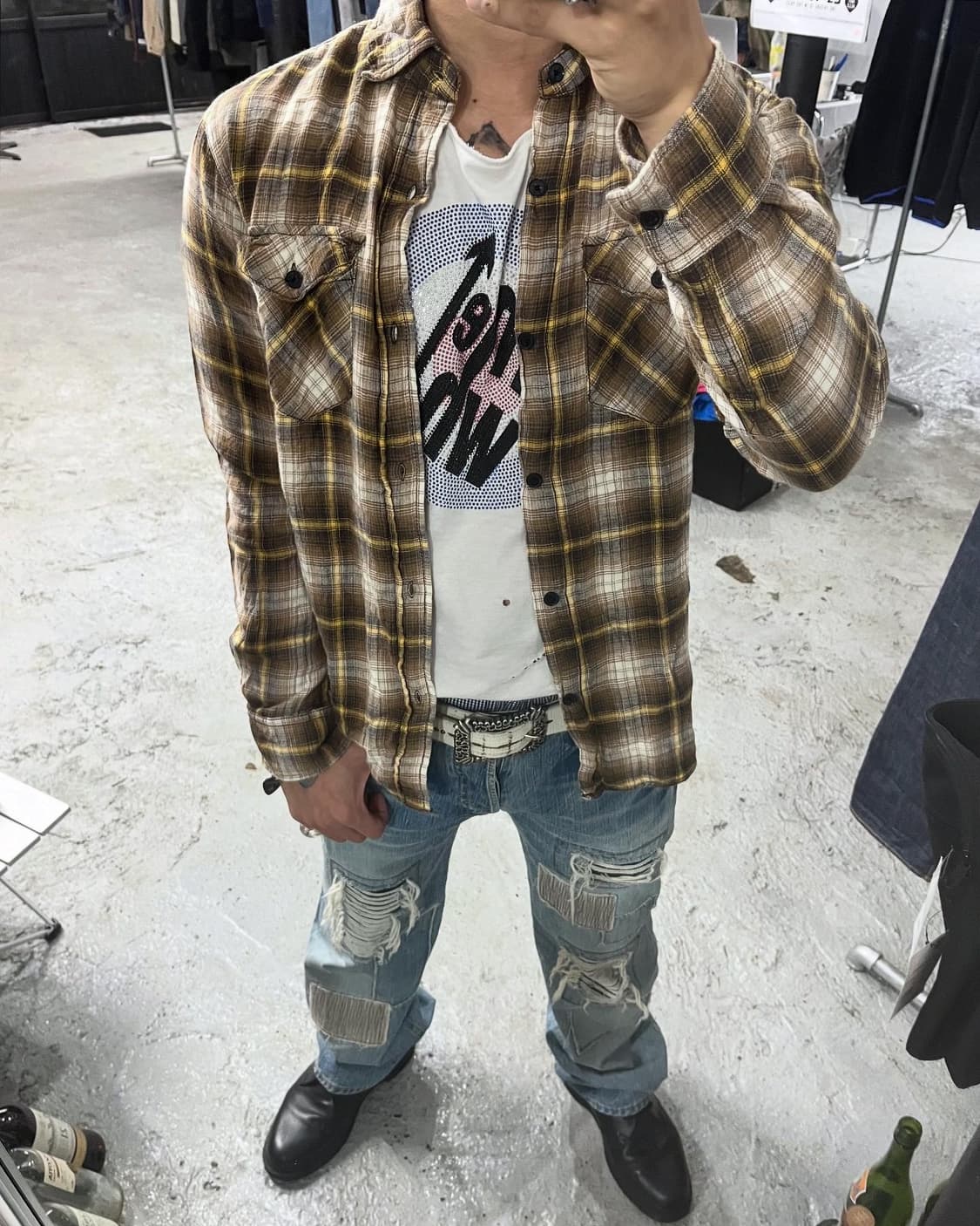 smork destroyed repair denim /japan made 상품이미지2