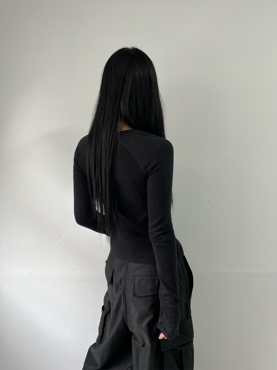 아르마니 익스체인지 슬림핏 골지 집업 상품이미지7