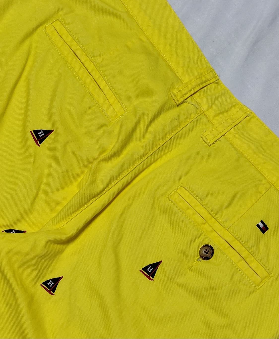 타미힐피거 요트 자수 크롭 팬츠 (옐로우/M) 상품이미지7