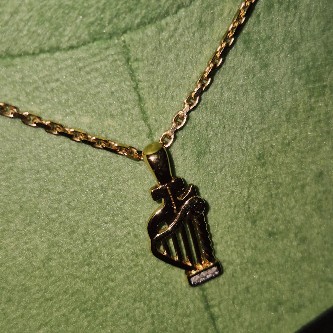 90s 꾸레쥬 로고 하프 뮤직 목걸이 상품이미지7