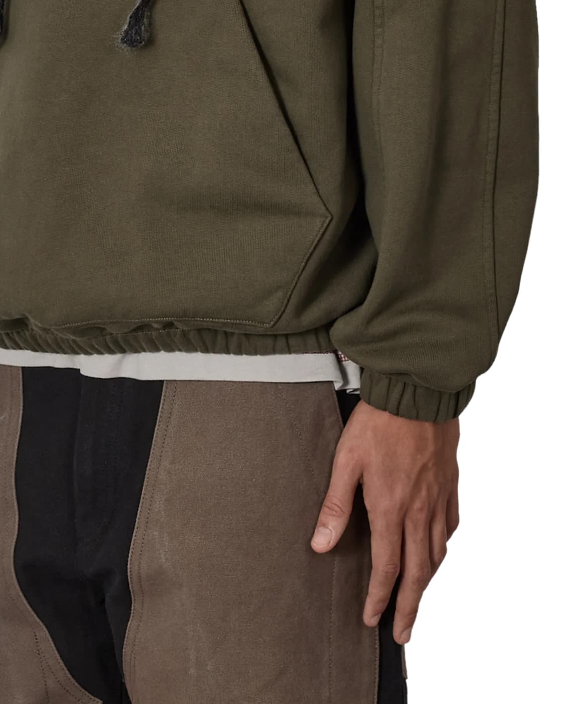 [S,M,L]로아 하이킹 25fw Logo 490gsm 후드티/카키 상품이미지5