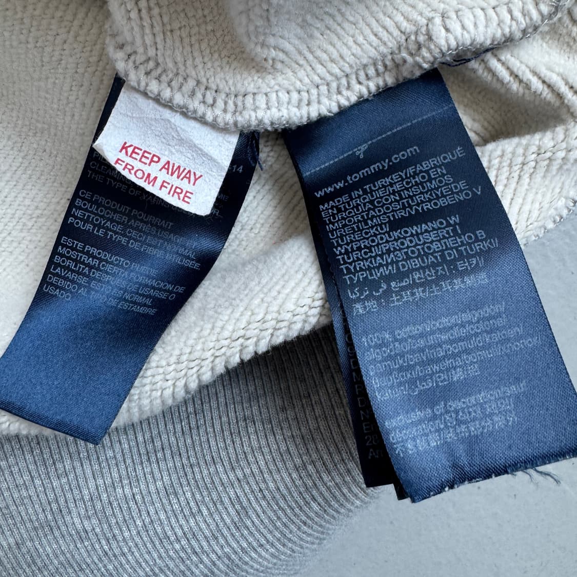 타미힐피거 스몰로고 후드집업 그레이 상품이미지6