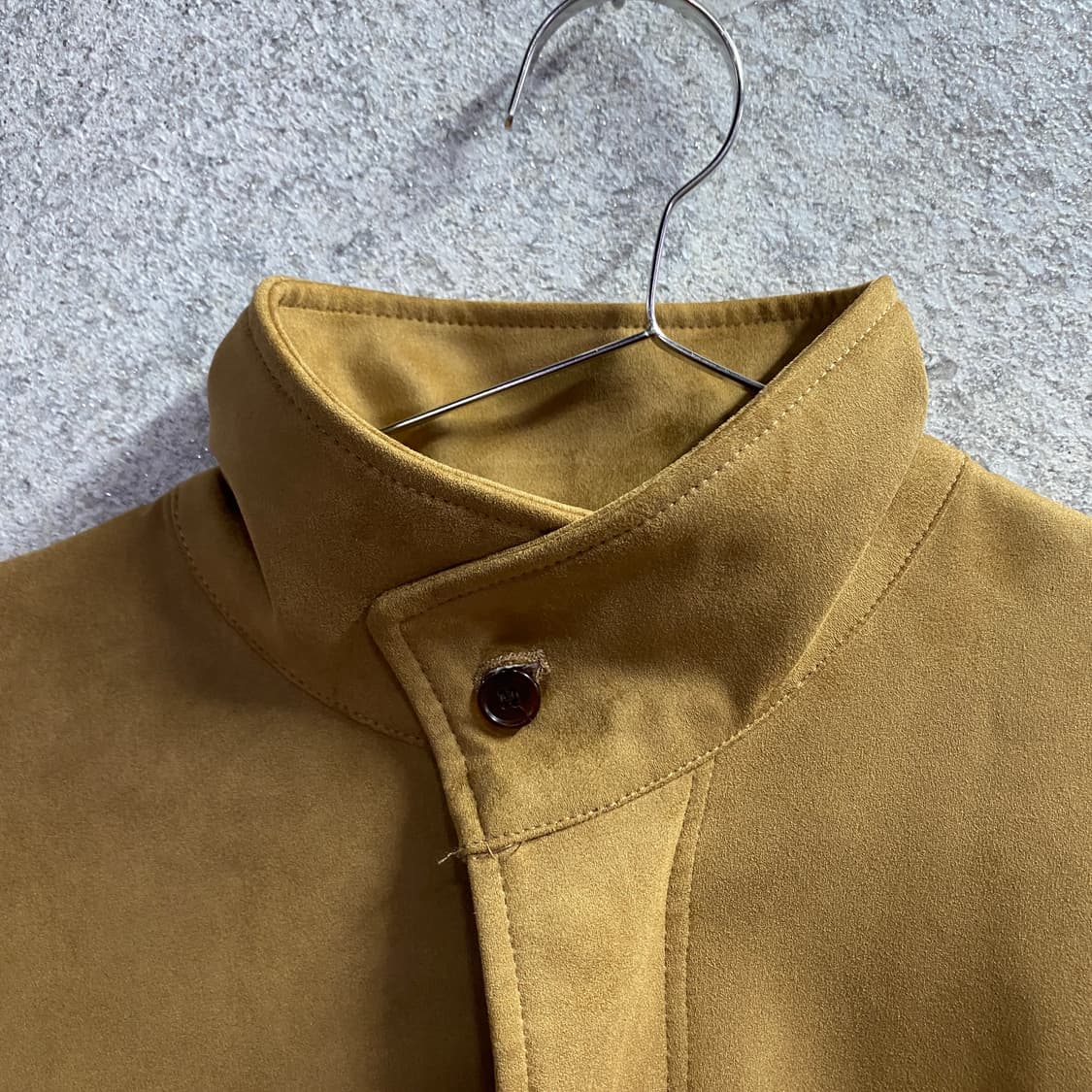 파르티멘토 브라운 스웨이드 지퍼 하이넥 오바핏필드자켓 B4476 상품이미지4