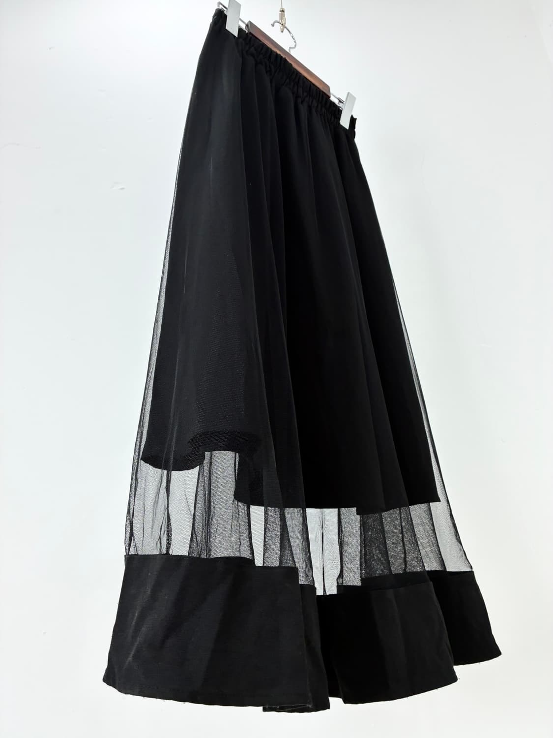 Black see-through sk 상품이미지3