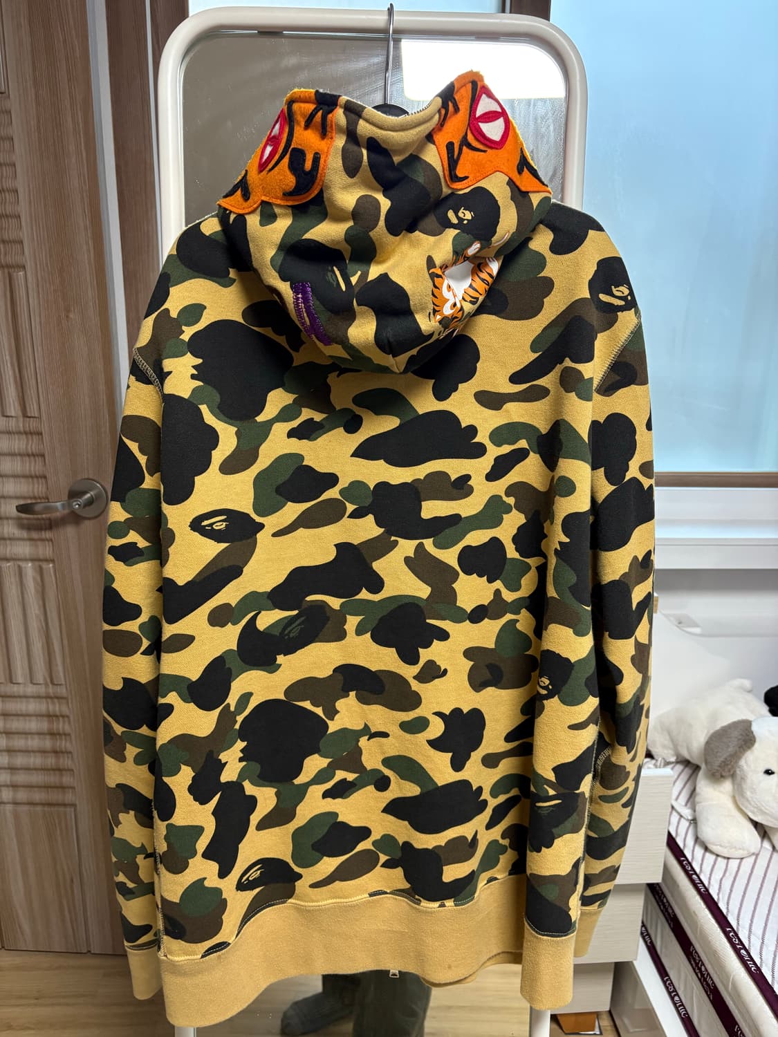 [XL] 베이프 옐로우 카모 타이거 풀 집업 후디 상품이미지2