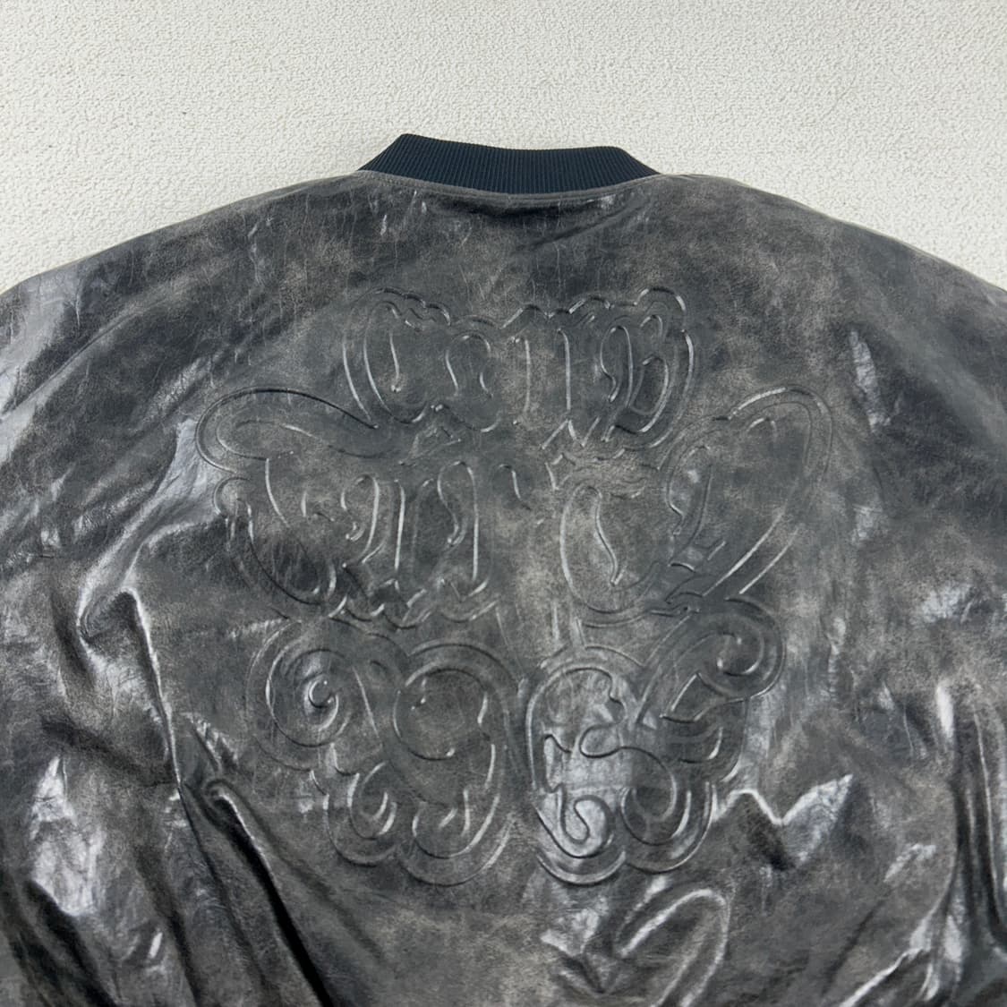 팬시클럽 빅로고 퀼팅 리버시블 엠보 점퍼 블랙 상품이미지6