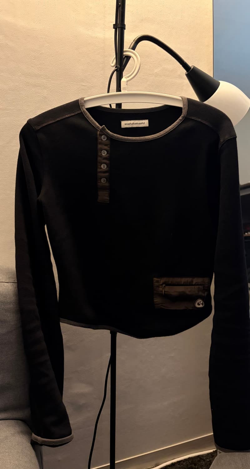 *해린 착용* 코이세이오(스마트어반유즈풀suu) 롱슬리브 블랙 상품이미지3