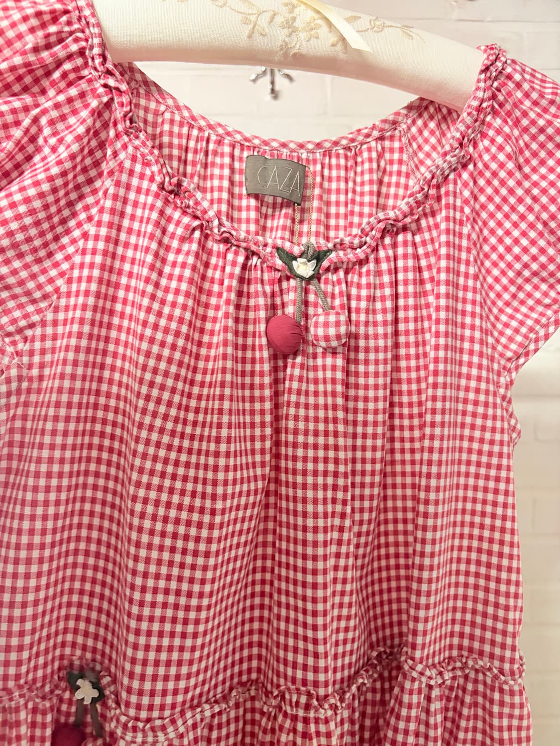 jpn vintage cherry blouse 상품이미지3