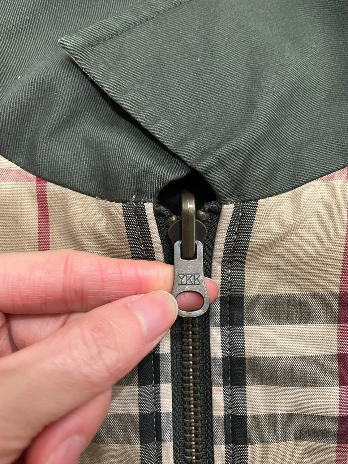 버버리 90s 리버시블 노바체크 블루종 해링턴 자켓 상품이미지6