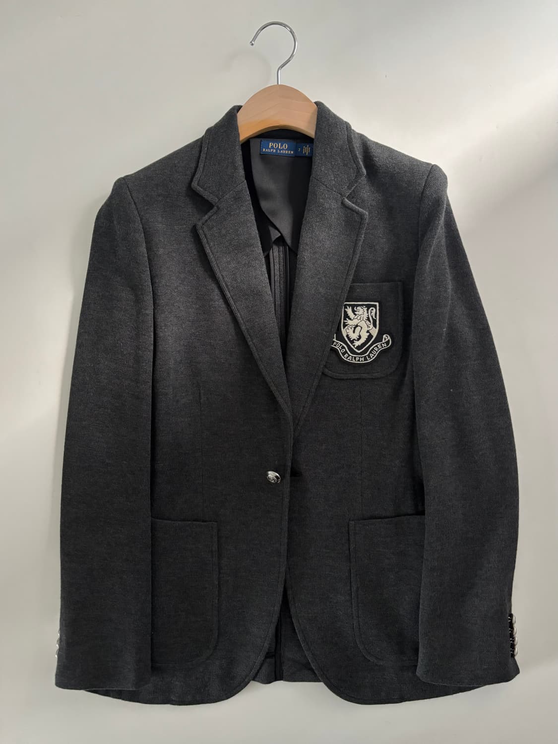 Polo 폴로 랄프로렌 신형 그레이 은장 와펜 블레이저 상품이미지1