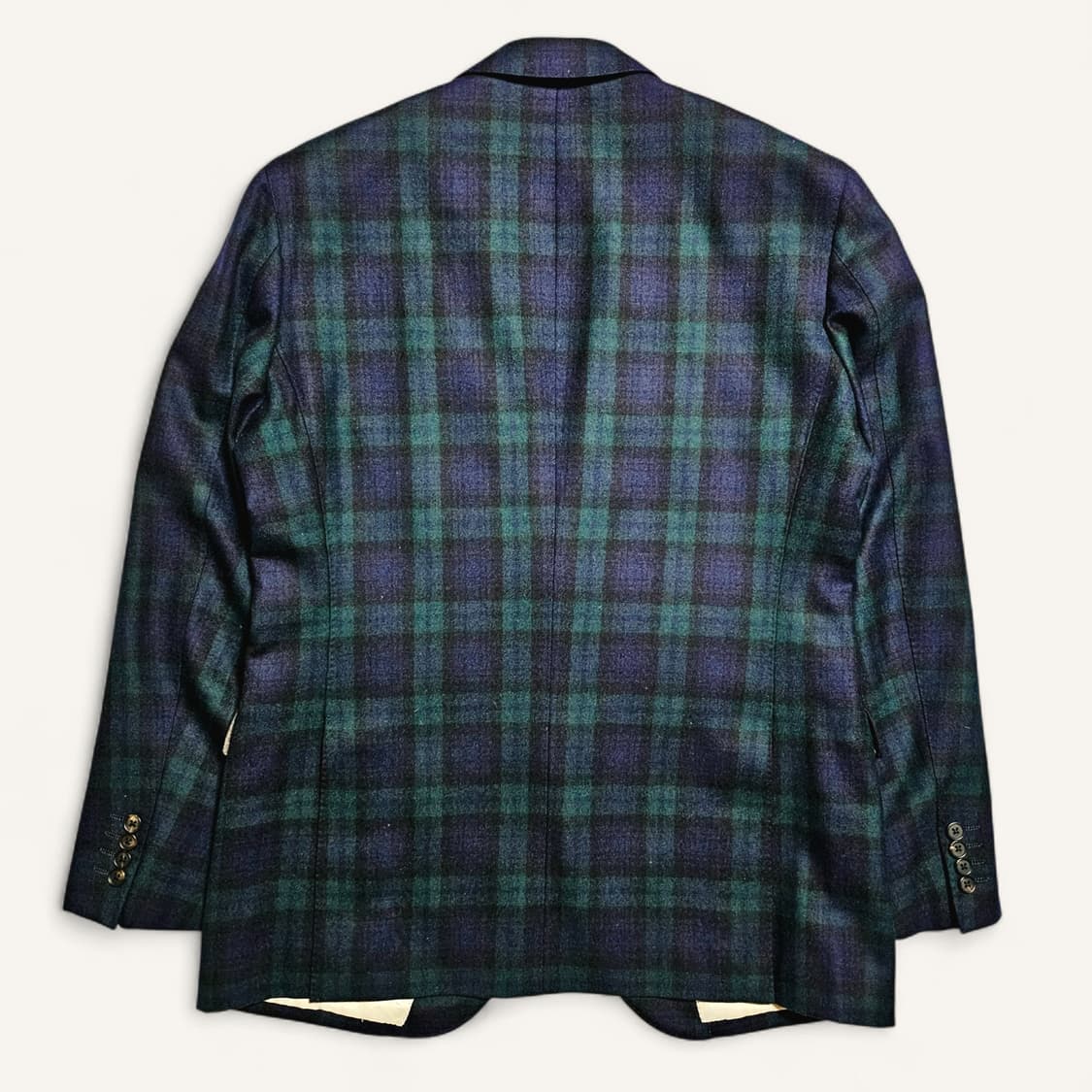 [100(105)][IF+]일본산 울 클래식 테일러드 블레이져 타탄체크 상품이미지2