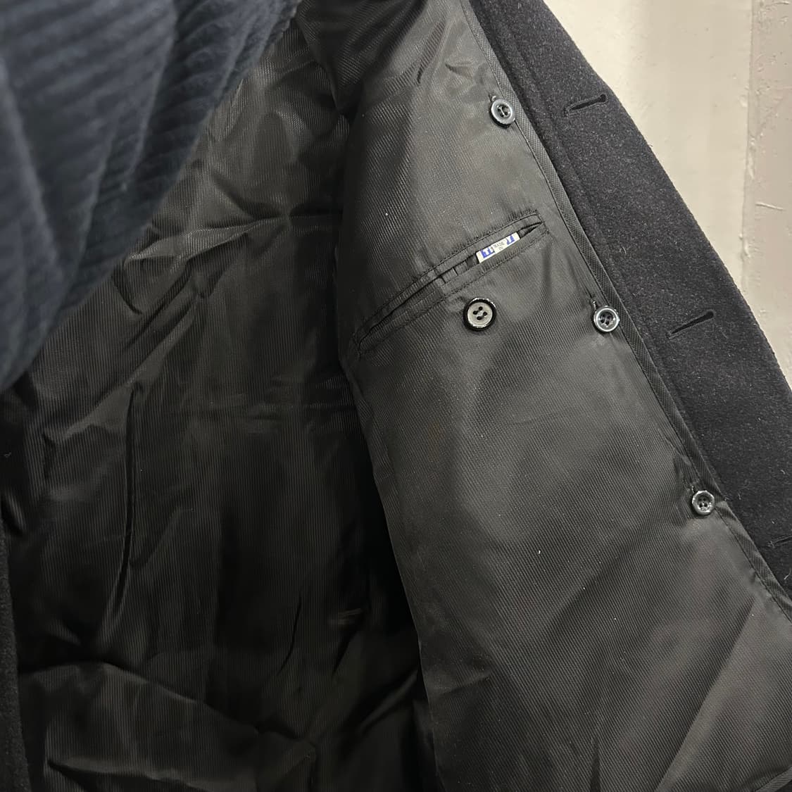 트레디 핸드메이드 퀼팅 이너 밍크카라 울 하프코트 상품이미지5