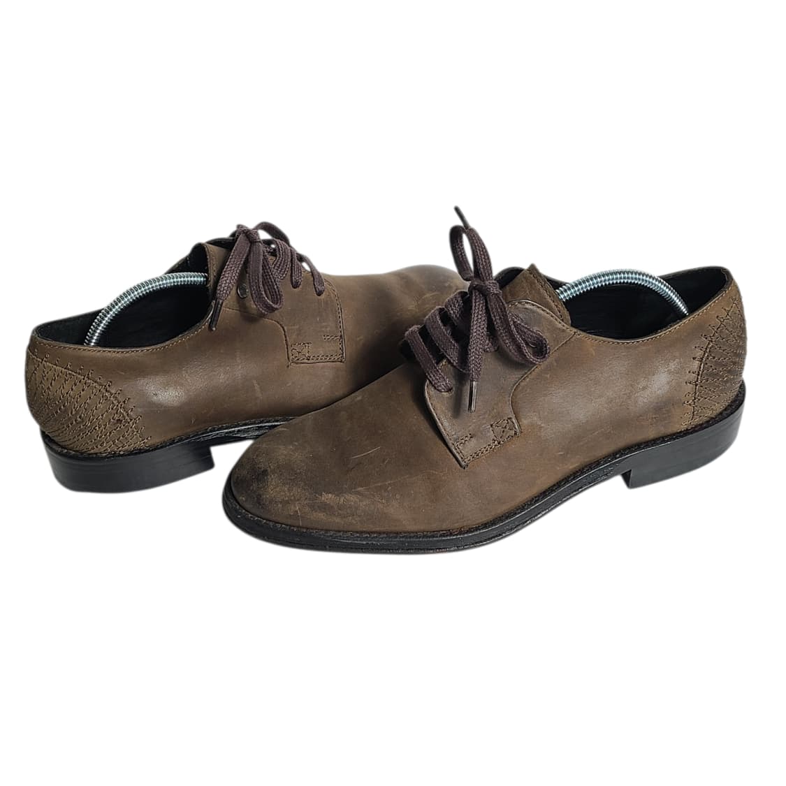 255-260) DIESEL 디젤 빈티지 워시드 레더 더비 슈즈 상품이미지1