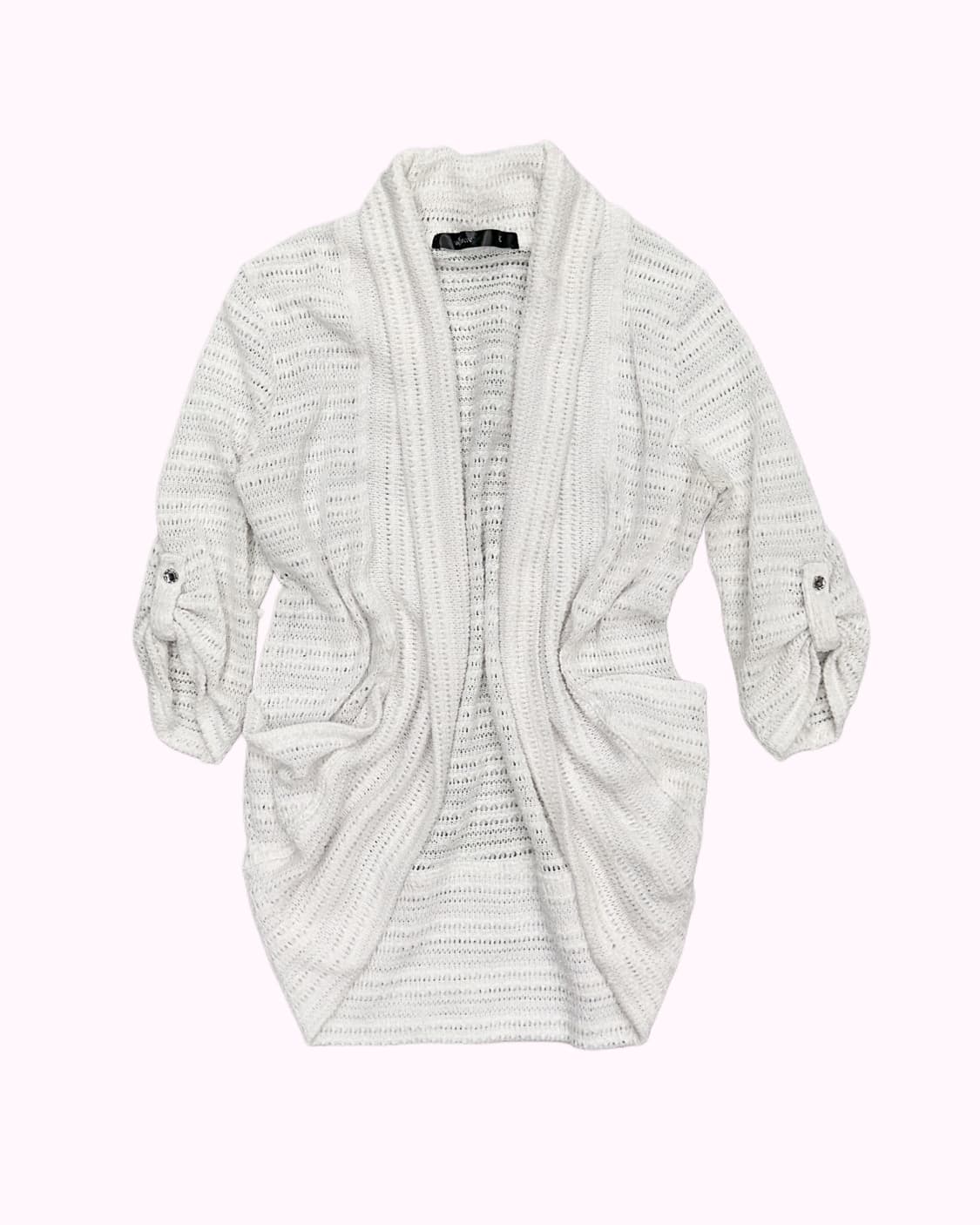 glitter white showl cardigan 상품이미지1