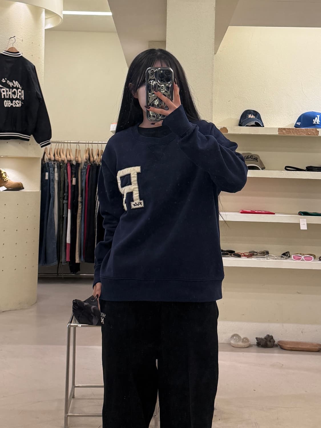 폴로 랄프로렌 R로고 네이비 맨투맨 U1198 상품이미지1