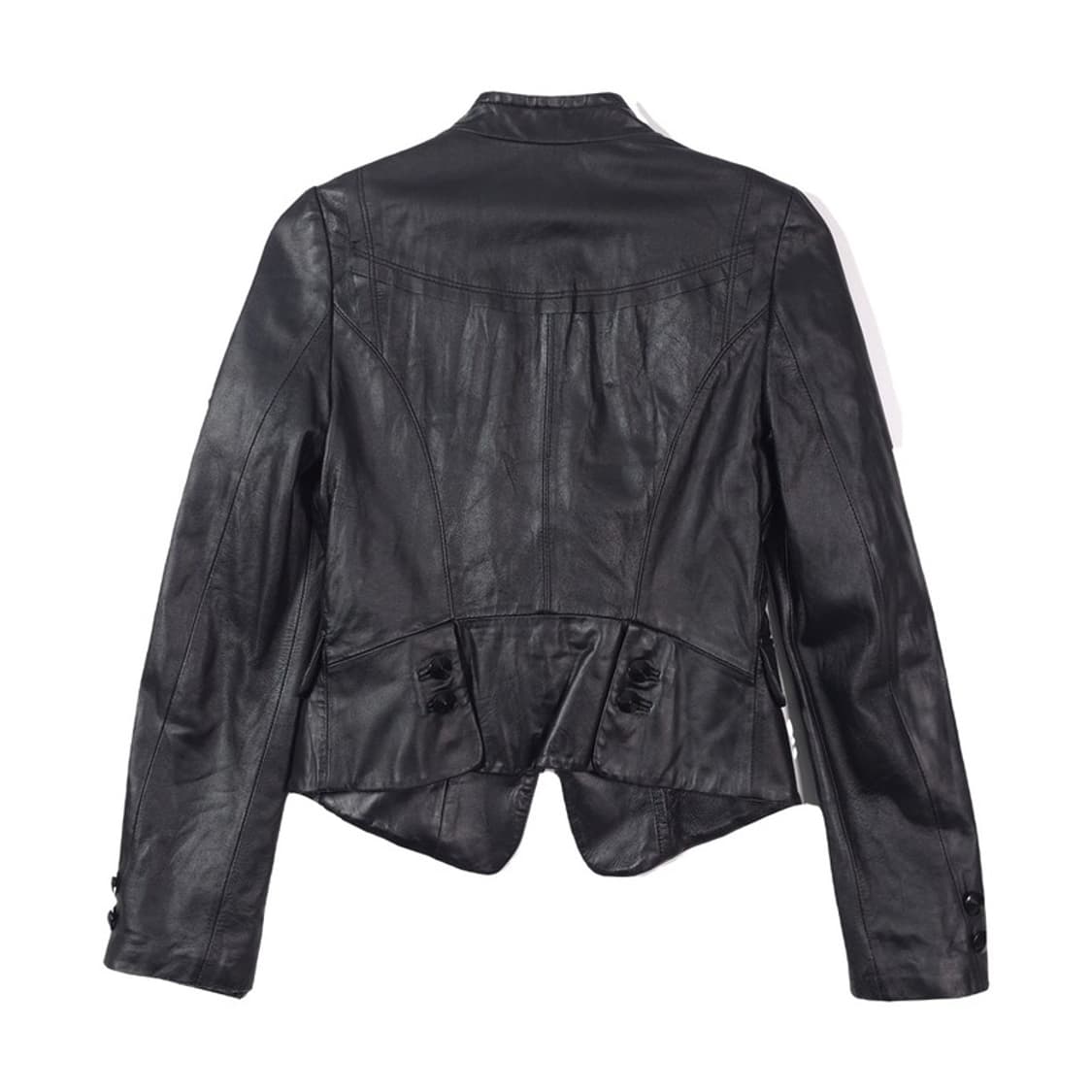 나프나프 셔링 디테일 슬림핏 리얼 양가죽 자켓 상품이미지2