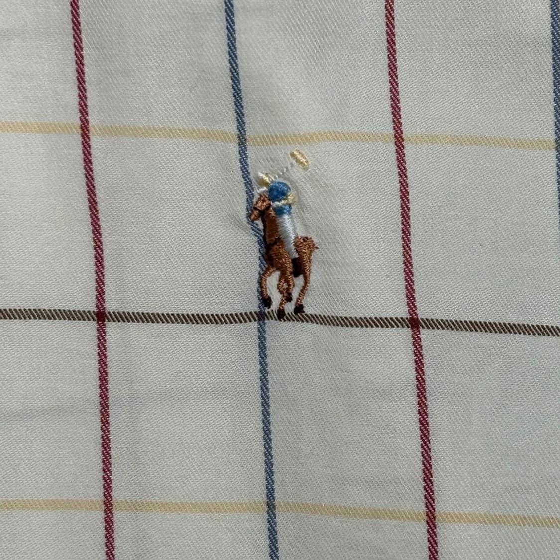 폴로랄플로렌 야머스 반팔 버튼 다운 체크 셔츠 XL 상품이미지2