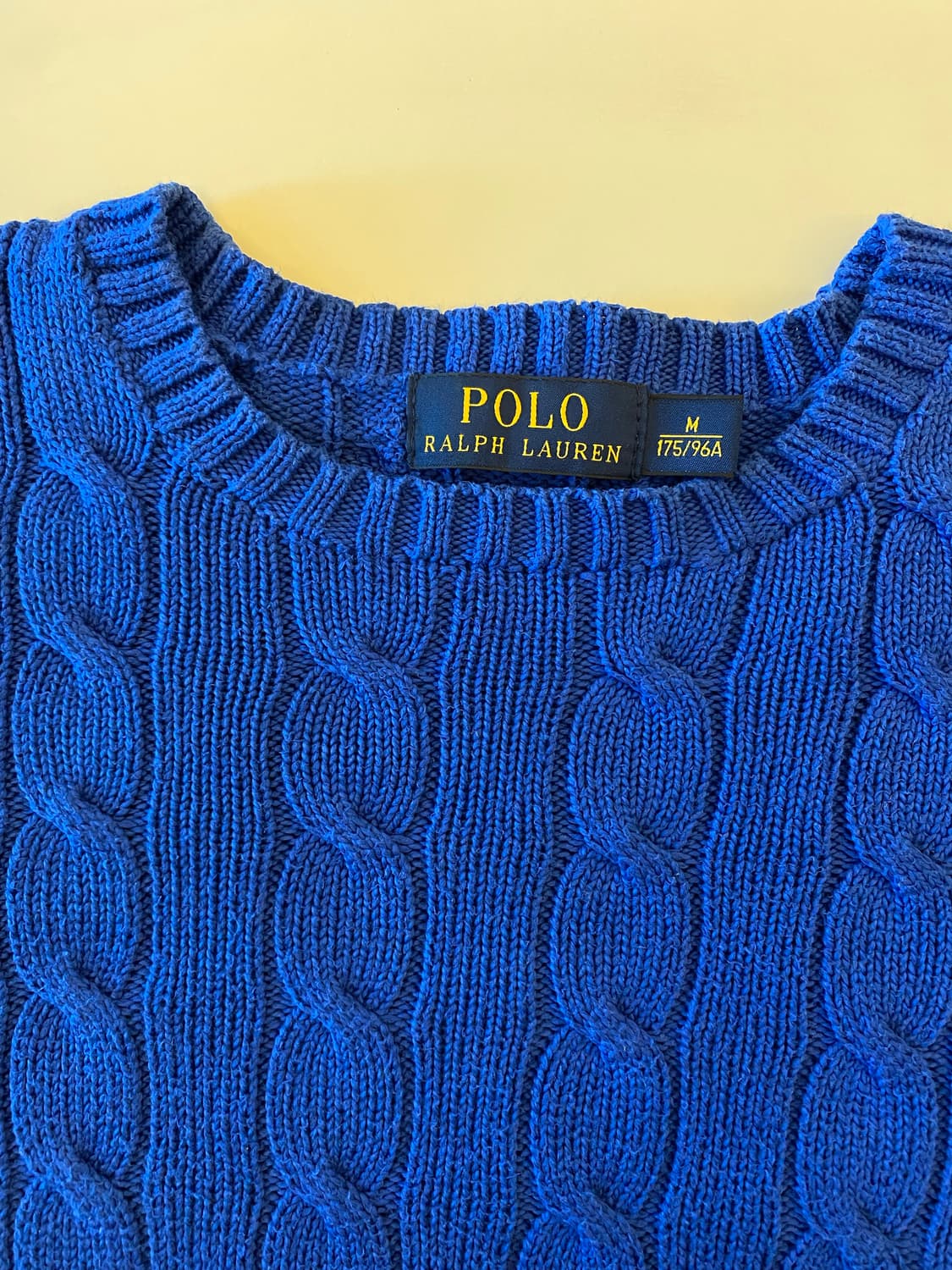 폴로 랄프로렌 케이블 니트 신형 M 상품이미지3