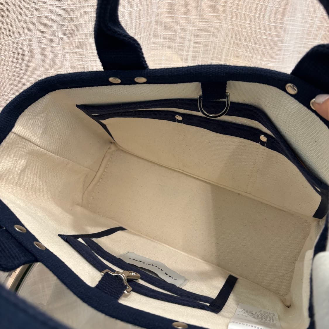 아밤 아파트멍 정유미 텀블러백 캔버스 토트백   상품이미지8