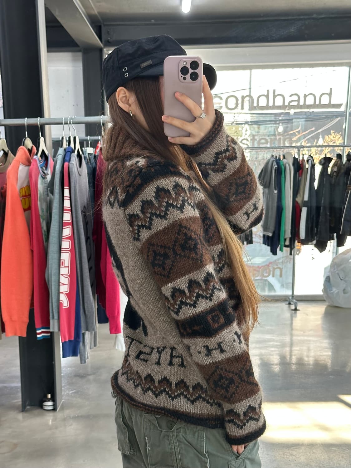 히스테릭글래머 히스걸빅로고 사선지퍼 코위찬 상품이미지5