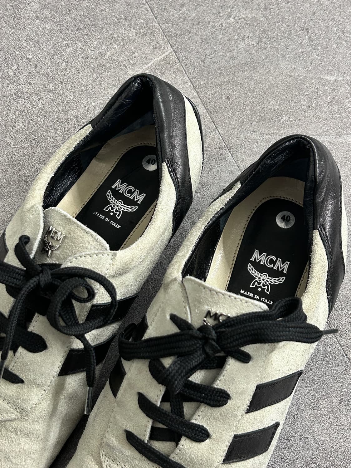 Mcm 스웨이드 레더 스포츠 스니커즈 상품이미지5