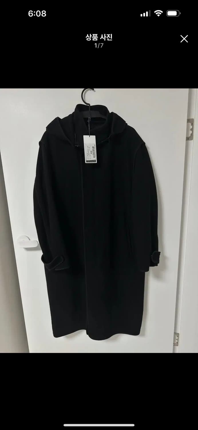 시스템 옴므 후드 코트 블랙 100 상품이미지1