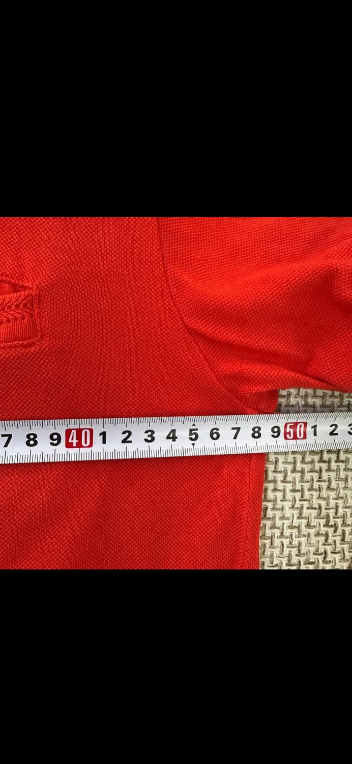 라코스테 빨간색 슬림핏 카라티 95 상품이미지5