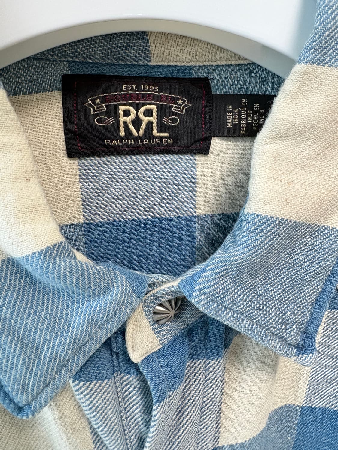 rrl 더블알엘 플래드 셔츠 L 상품이미지2