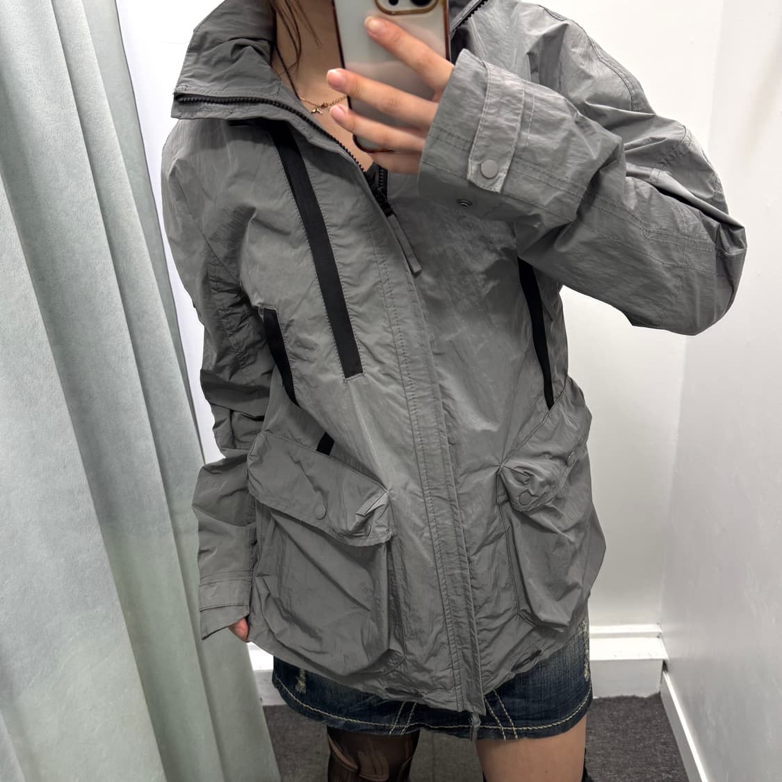 아르마니익스체인지 그레이 바람막이 상품이미지2