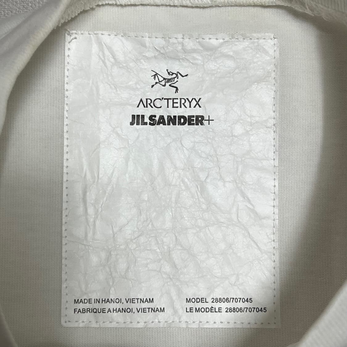 M 질 샌더X아크테릭스 콜라보 빅로고 티셔츠 상품이미지4